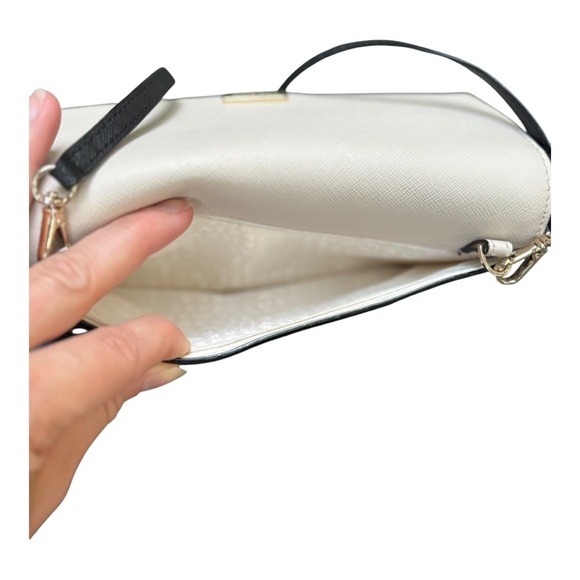 Kate Spade Tan White and black shoulder purse EUC some light wear - Picture 11 of 15
